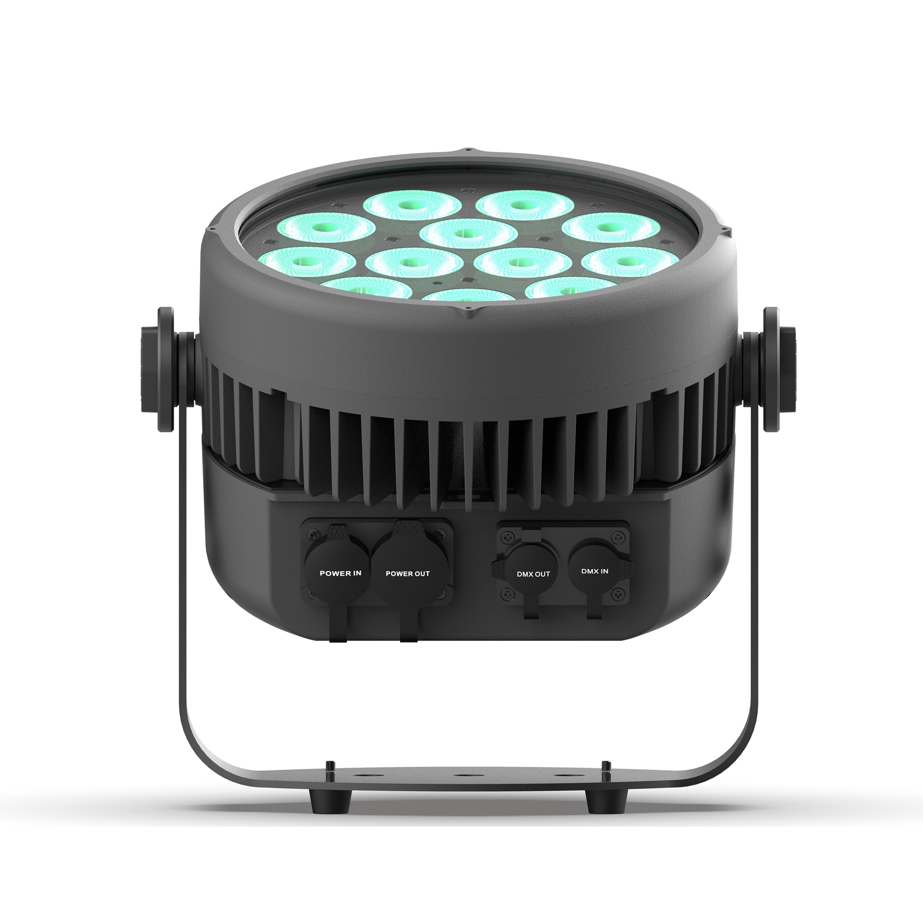 proiettore par cob led 50w rgbwa 5in1 dmx comando wireless telecomando